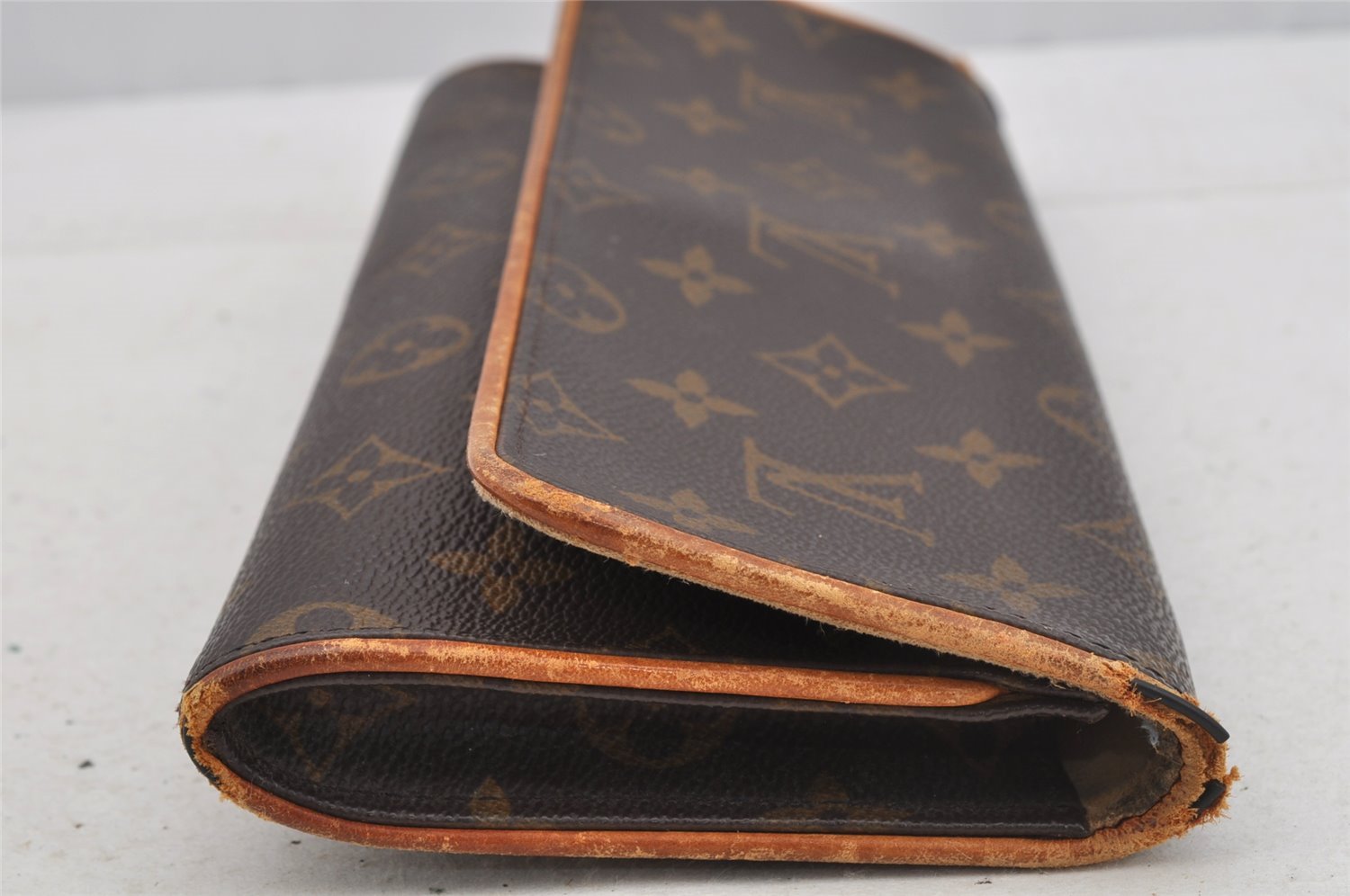 Authentic Louis Vuitton Monogram Pochette Twin GM Shoulder Bag M51852 LV 7280I