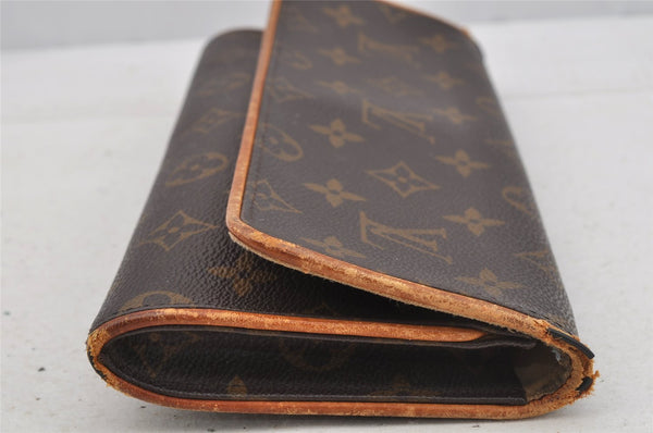Authentic Louis Vuitton Monogram Pochette Twin GM Shoulder Bag M51852 LV 7280I