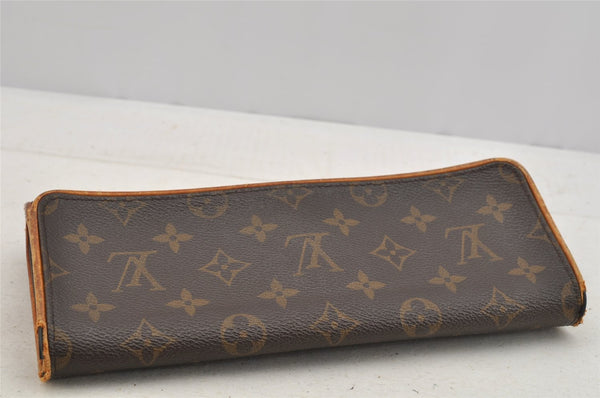 Authentic Louis Vuitton Monogram Pochette Twin GM Shoulder Bag M51852 LV 7280I