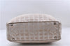 Authentic CHANEL New Travel Line Shoulder Tote Bag Nylon Leather Beige 7281C