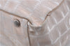 Authentic CHANEL New Travel Line Shoulder Tote Bag Nylon Leather Beige 7281C
