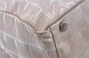 Authentic CHANEL New Travel Line Shoulder Tote Bag Nylon Leather Beige 7281C