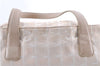 Authentic CHANEL New Travel Line Shoulder Tote Bag Nylon Leather Beige 7281C