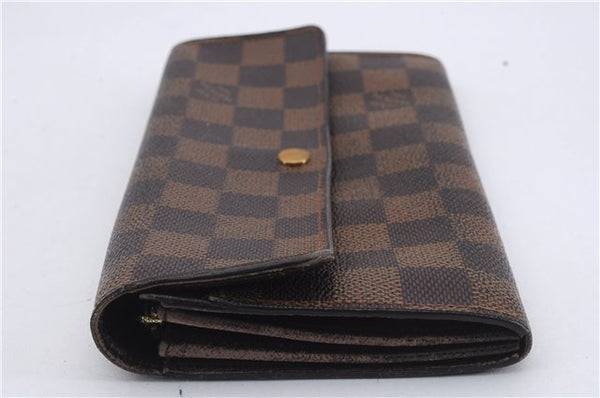 Auth Louis Vuitton Damier Pochette Porte Monnaie Credit Wallet N61725 LV 7284D