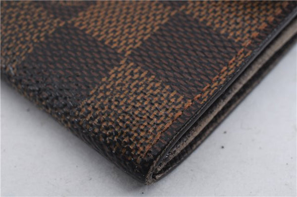 Auth Louis Vuitton Damier Pochette Porte Monnaie Credit Wallet N61725 LV 7284D