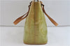 Authentic LOUIS VUITTON Vernis Houston Shoulder Bag M91005 Light Green LV 7285C