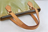 Authentic LOUIS VUITTON Vernis Houston Shoulder Bag M91005 Light Green LV 7285C