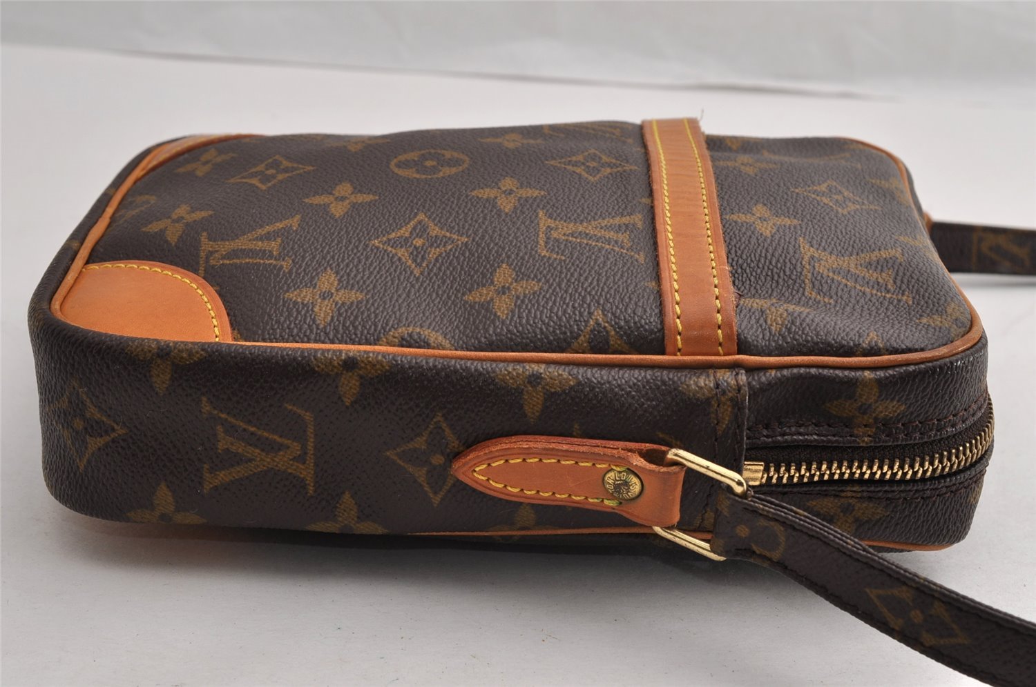 Authentic Louis Vuitton Monogram Danube Shoulder Cross Body Bag M45266 LV 7285I