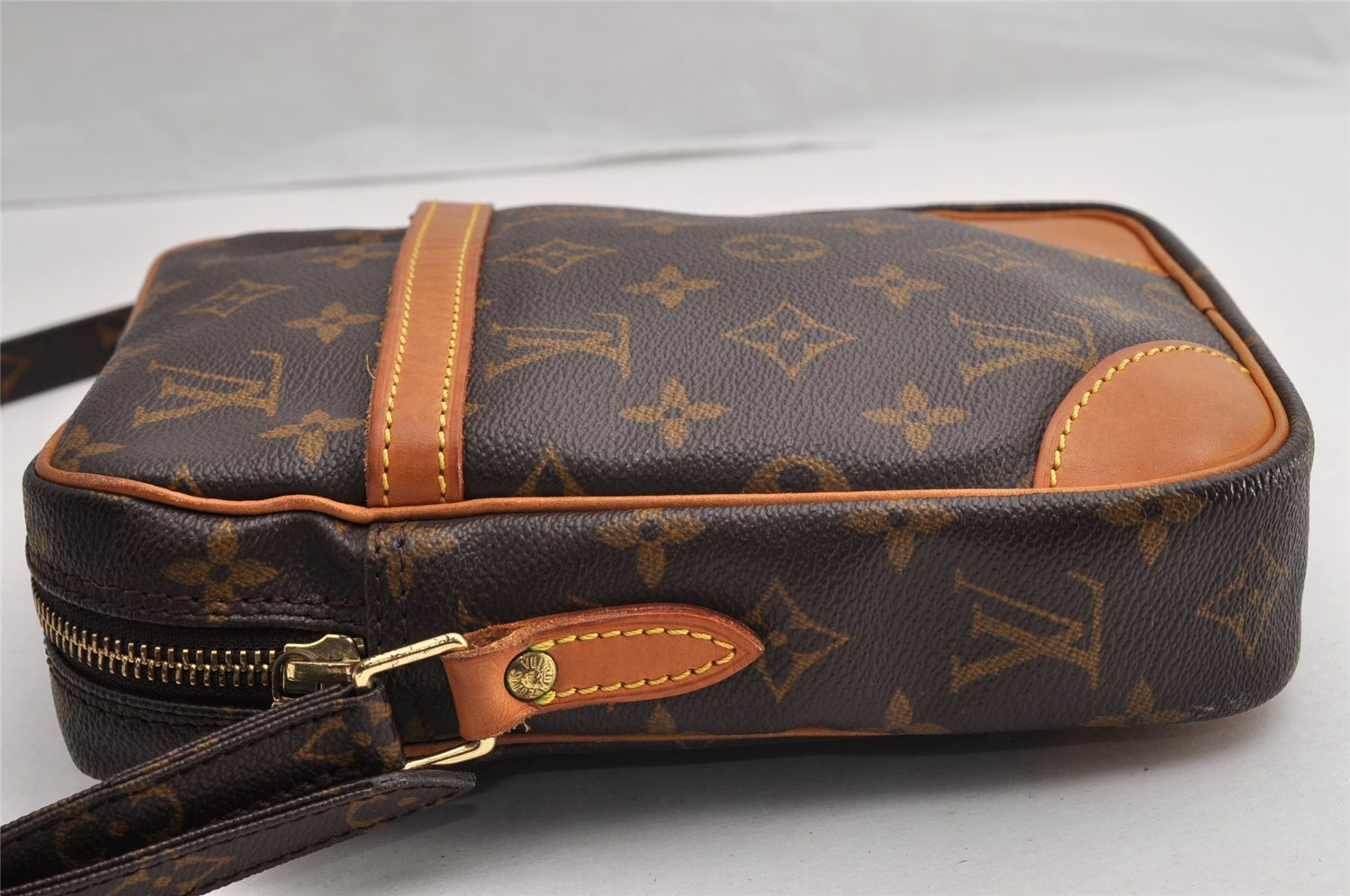 Authentic Louis Vuitton Monogram Danube Shoulder Cross Body Bag M45266 LV 7285I
