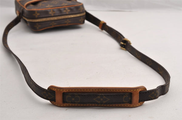 Authentic Louis Vuitton Monogram Danube Shoulder Cross Body Bag M45266 LV 7285I