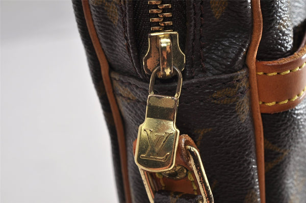 Authentic Louis Vuitton Monogram Danube Shoulder Cross Body Bag M45266 LV 7285I