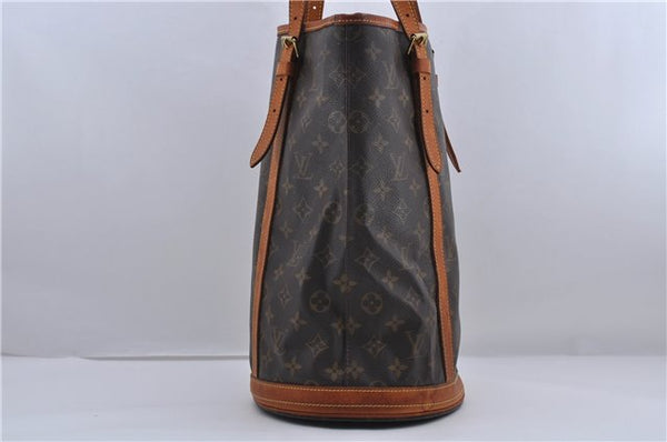 Authentic LOUIS VUITTON Monogram Bucket GM Shoulder Bag M42236 LV 7286C