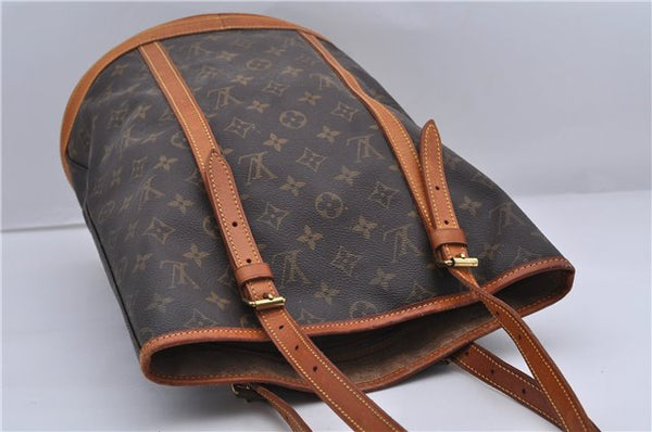 Authentic LOUIS VUITTON Monogram Bucket GM Shoulder Bag M42236 LV 7286C