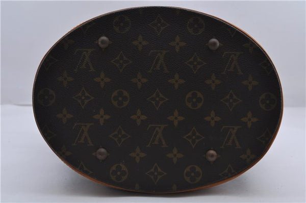 Authentic LOUIS VUITTON Monogram Bucket GM Shoulder Bag M42236 LV 7286C