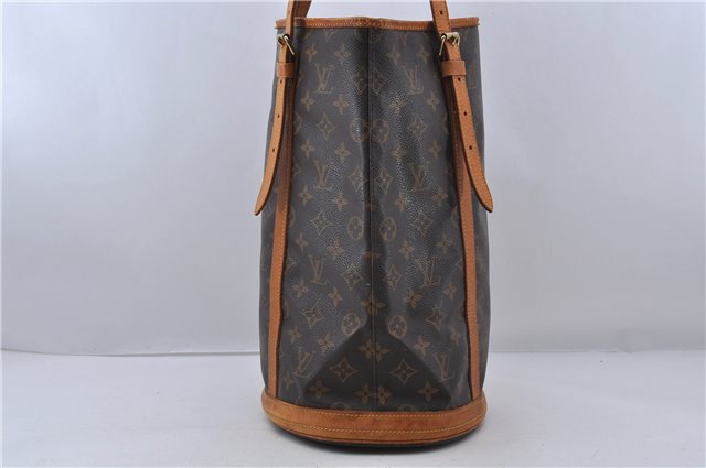 Authentic LOUIS VUITTON Monogram Bucket GM Shoulder Bag M42236 LV Junk 7289C