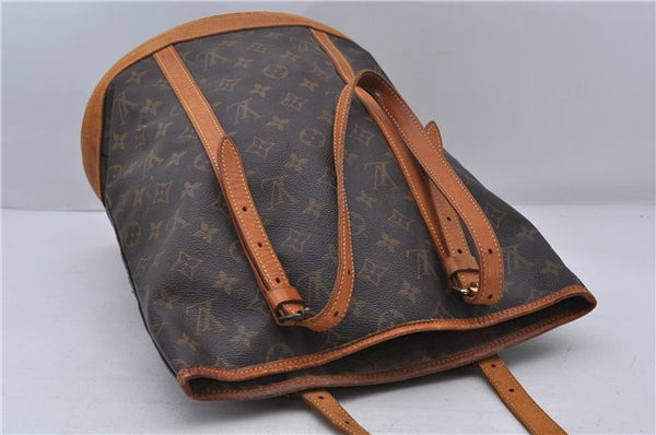 Authentic LOUIS VUITTON Monogram Bucket GM Shoulder Bag M42236 LV Junk 7289C