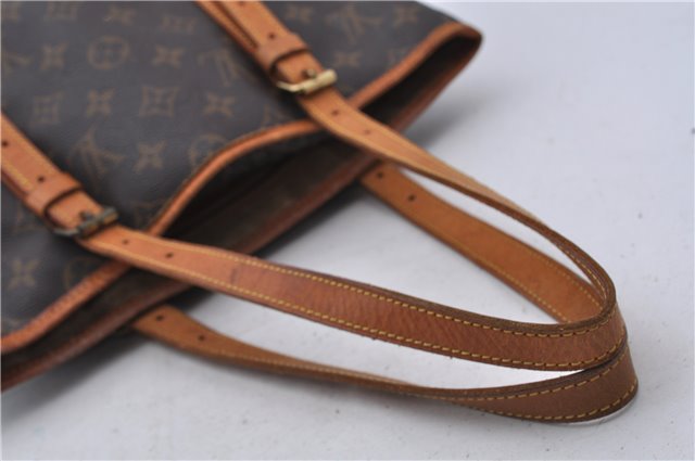 Authentic LOUIS VUITTON Monogram Bucket GM Shoulder Bag M42236 LV Junk 7289C