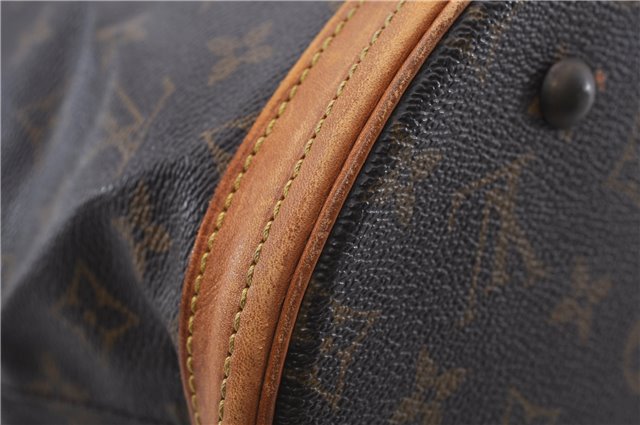 Authentic LOUIS VUITTON Monogram Bucket GM Shoulder Bag M42236 LV Junk 7289C