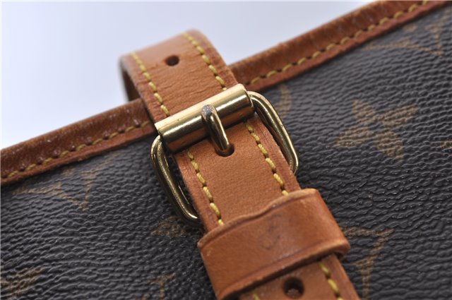 Authentic LOUIS VUITTON Monogram Bucket GM Shoulder Bag M42236 LV Junk 7289C