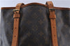 Authentic LOUIS VUITTON Monogram Bucket GM Shoulder Bag M42236 LV Junk 7289C