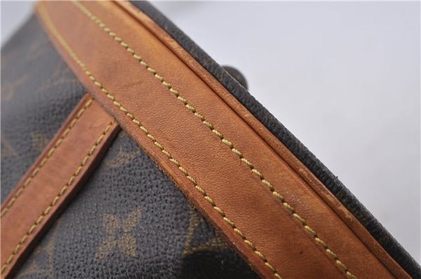 Authentic LOUIS VUITTON Monogram Bucket GM Shoulder Bag M42236 LV Junk 7289C