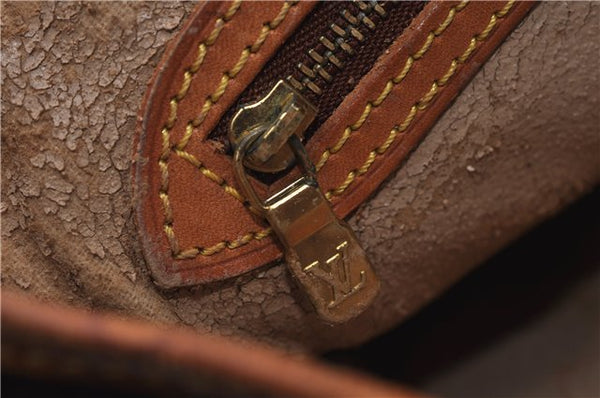 Authentic LOUIS VUITTON Monogram Bucket GM Shoulder Bag M42236 LV Junk 7289C