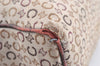 Authentic CELINE C Macadam Blason Pattern Hand Bag Canvas Leather Beige 7291I