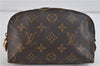 Authentic LOUIS VUITTON Monogram Pochette Cosmetic Pouch M47515 LV 7293C