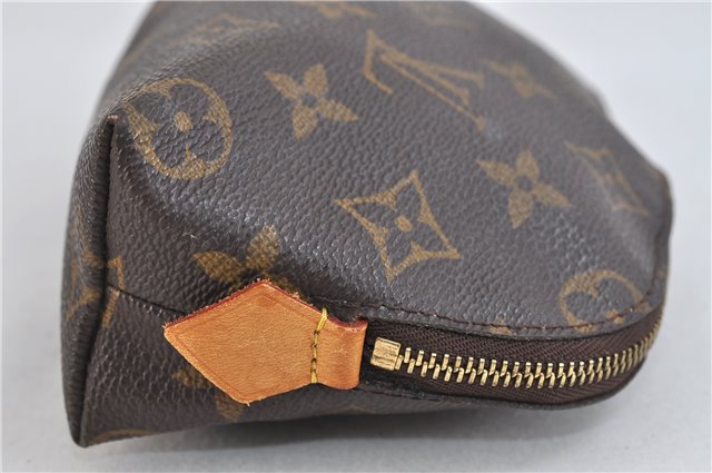 Authentic LOUIS VUITTON Monogram Pochette Cosmetic Pouch M47515 LV 7293C