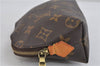 Authentic LOUIS VUITTON Monogram Pochette Cosmetic Pouch M47515 LV 7293C