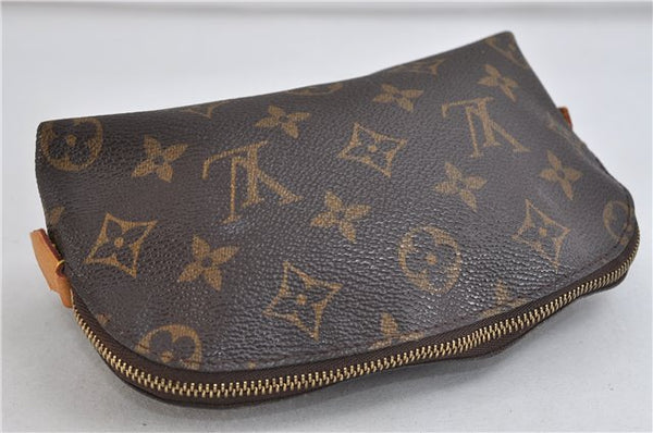 Authentic LOUIS VUITTON Monogram Pochette Cosmetic Pouch M47515 LV 7293C