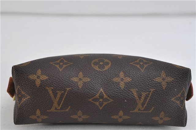 Authentic LOUIS VUITTON Monogram Pochette Cosmetic Pouch M47515 LV 7293C