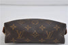 Authentic LOUIS VUITTON Monogram Pochette Cosmetic Pouch M47515 LV 7293C