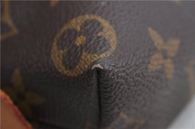 Authentic LOUIS VUITTON Monogram Pochette Cosmetic Pouch M47515 LV 7293C