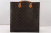 Authentic Louis Vuitton Monogram Sac Plat Hand Tote Bag M51140 LV 7293F