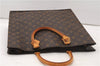 Authentic Louis Vuitton Monogram Sac Plat Hand Tote Bag M51140 LV 7293F