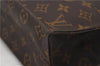 Authentic Louis Vuitton Monogram Sac Plat Hand Tote Bag M51140 LV 7293F