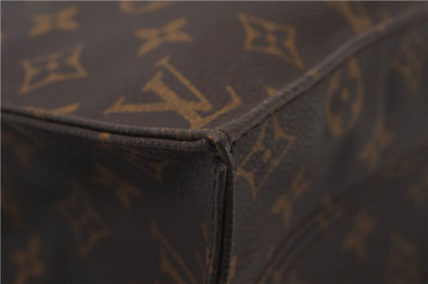 Authentic Louis Vuitton Monogram Sac Plat Hand Tote Bag M51140 LV 7293F