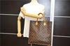 Authentic Louis Vuitton Monogram Sac Plat Hand Tote Bag M51140 LV 7293F