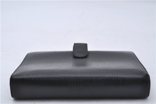 Authentic Louis Vuitton Epi Agenda MM Day Planner Cover Black R20202 LV 7296D