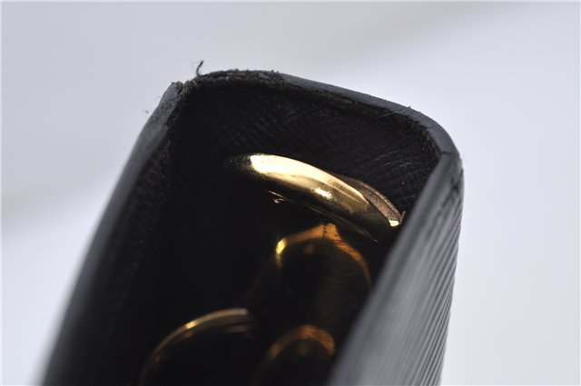 Authentic Louis Vuitton Epi Agenda MM Day Planner Cover Black R20202 LV 7296D