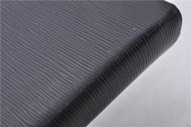 Authentic Louis Vuitton Epi Agenda MM Day Planner Cover Black R20202 LV 7296D