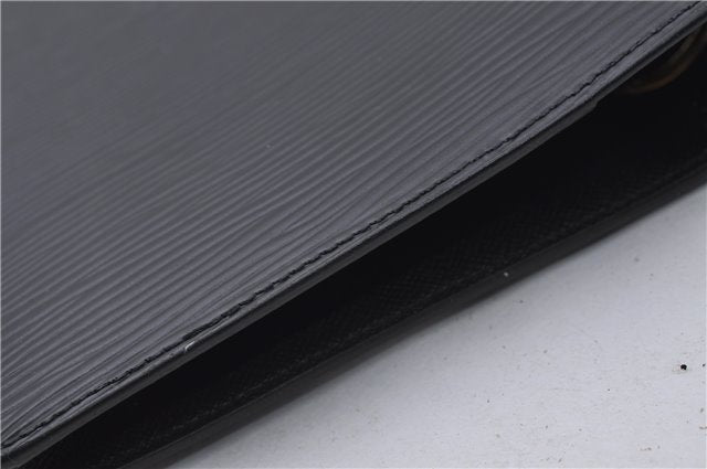 Authentic Louis Vuitton Epi Agenda MM Day Planner Cover Black R20202 LV 7296D