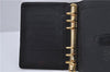 Authentic Louis Vuitton Epi Agenda MM Day Planner Cover Black R20202 LV 7296D
