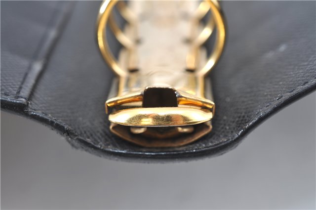 Authentic Louis Vuitton Epi Agenda MM Day Planner Cover Black R20202 LV 7296D