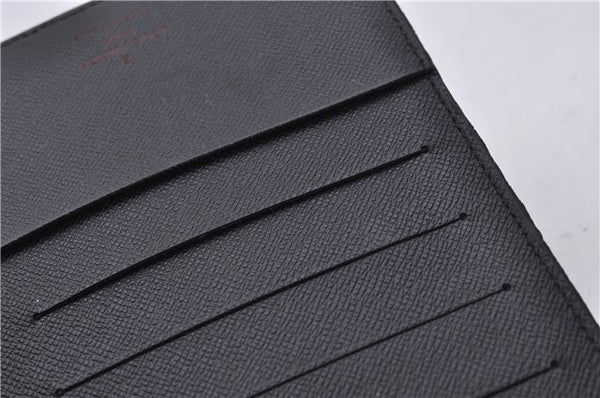 Authentic Louis Vuitton Epi Agenda MM Day Planner Cover Black R20202 LV 7296D