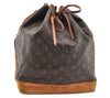 Authentic Louis Vuitton Monogram Noe Shoulder Drawstring Bag M42224 LV 7296I