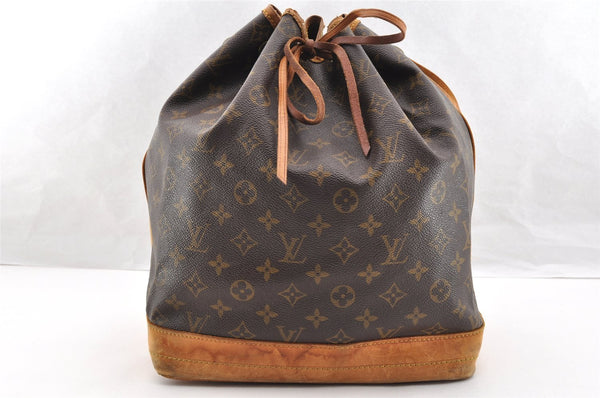 Authentic Louis Vuitton Monogram Noe Shoulder Drawstring Bag M42224 LV 7296I