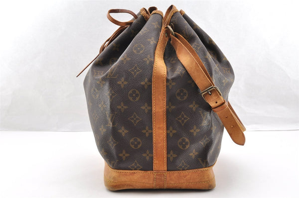 Authentic Louis Vuitton Monogram Noe Shoulder Drawstring Bag M42224 LV 7296I