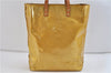 Authentic LOUIS VUITTON Vernis Reade MM Hand Tote Bag Yellow LV 7297C
